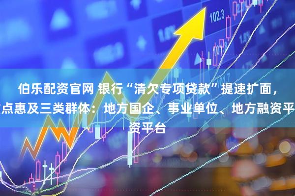 伯乐配资官网 银行“清欠专项贷款”提速扩面，重点惠及三类群体：地方国企、事业单位、地方融资平台